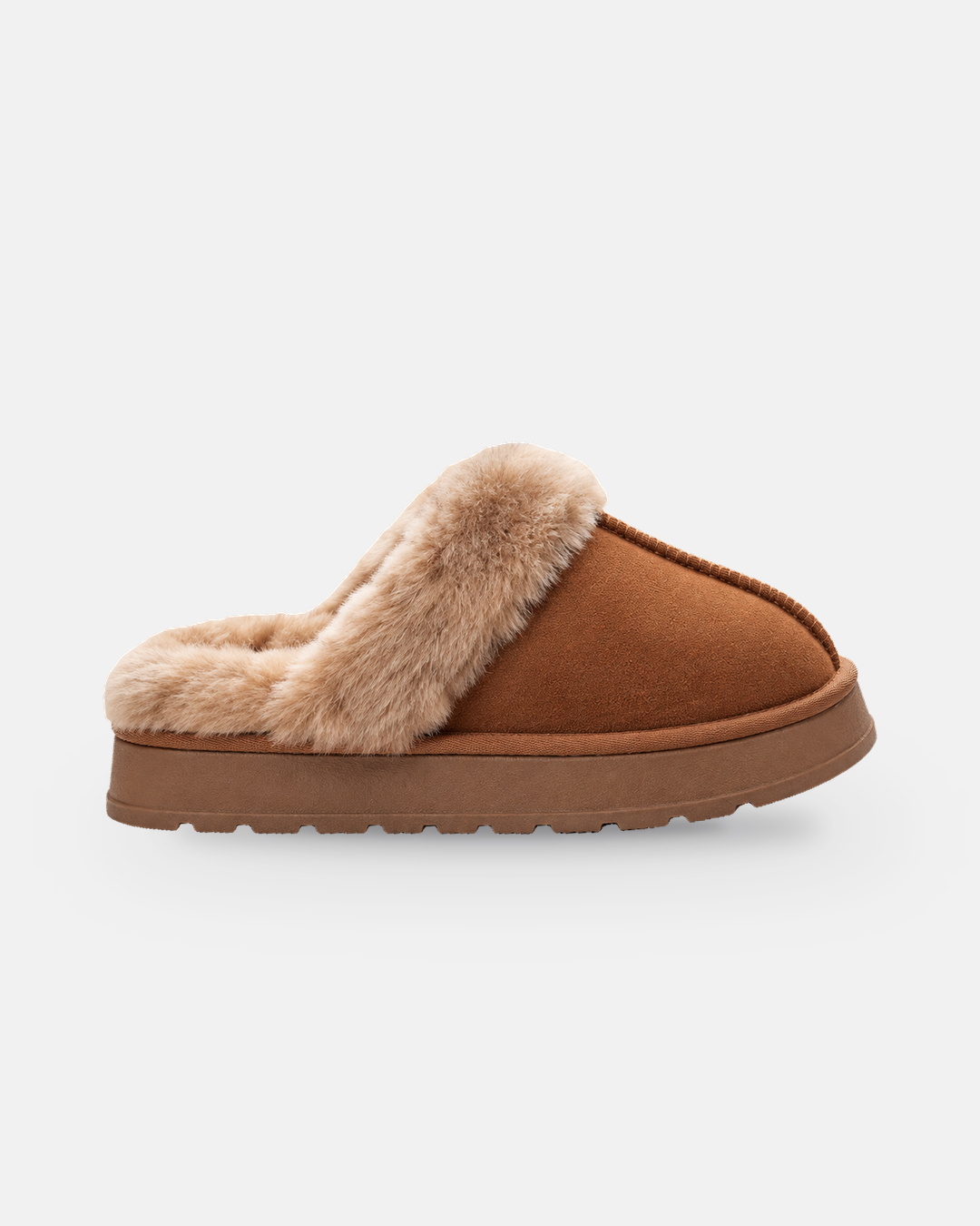 Suede Fur Mule | BSH-21